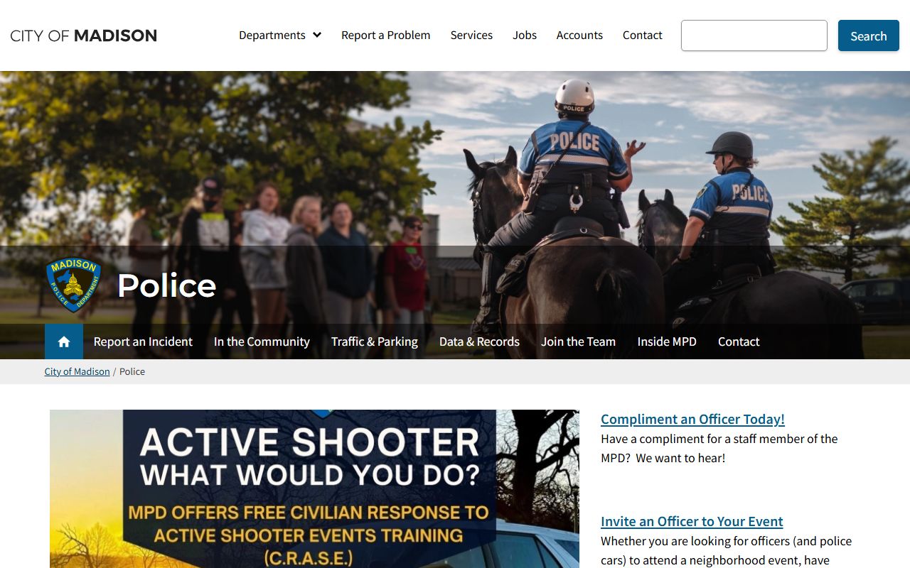 Madison Recent Bookings police records