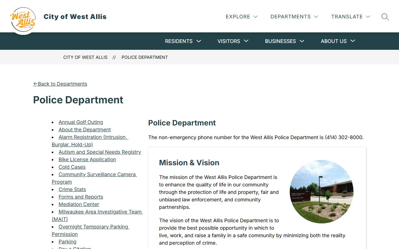 West Allis Recent Bookings image from the West Allis Police Department