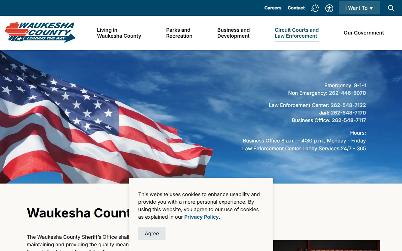 Waukesha County Recent Bookings image from the sheriff's department